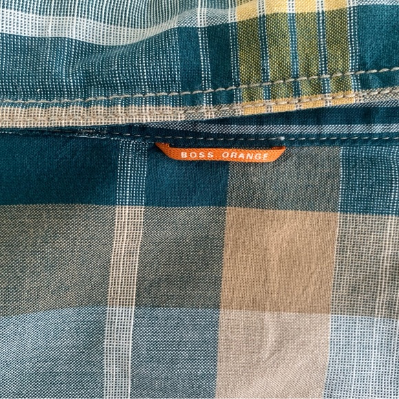 Hugo Boss Orange long sleeve button down shirt. - Picture 3 of 6